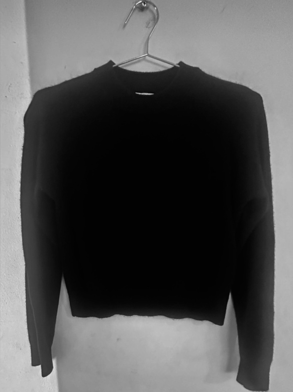 Abercrombie & Fitch Black Cashmere Crewneck